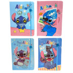 Блокнот А5 80л. Лидер с резинкой Стич, ассорти 1078