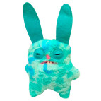 Игрушка фигурка Фуглер 23см Fuggler мягкая 15705G Бешеный кролик-малыш зеленый, в крафт коробке