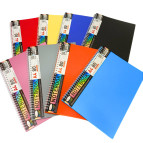 Тетрадь на спирали А4 80л пластик обл. Апельсин АП-1502