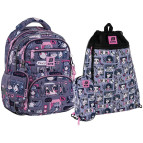 Школьный набор: рюкзак+пенал+сумка д/обуви Kite мод 773 Anime Girl SET_K25-773M-5