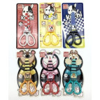 Ножницы Лидер 13см детские металл. 2109 в чехле Зверята