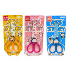 Ножницы Лидер 13см детские металл. 2110 в чехле Кот