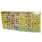 Наклейки детские 10*31см Emoji Смайлики, ассорти LDQ