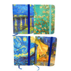 Блокнот А7 80л. Лидер с резинкой 5701-22 Ван Гог