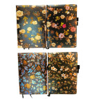 Блокнот А5 80л. Лидер №6600-38 Золотое тиснение, с держателем для ручек