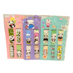 Закладки для книг магнитные 6шт Панда в ассортименте 2019-16