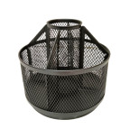 Подставка канцелярская металл сетка 140x125мм Вертушка черная №2013