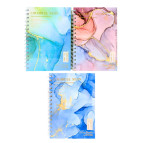 Тетрадь на спирали А5 80л. ТВП обложка Оопт Мраморный Colorful Neon А5-5000-17