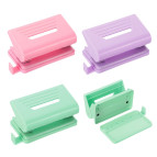 Дырокол Оопт мощность 8л. пастель с огранич линейкой, ассорти 2070/1101