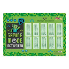 Подложка на стол Kidis пластиковая 42,5*29см с таблицей умножения Gaming Mode 13579