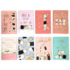 Тетрадь на спирали А5 60л. пластиковая обложка Котики, ассорти DM-2158-40/2158-24 в клетку