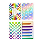 Тетрадь на спирали А5 60л. пластиковая обложка Абстракция, ассорти VP22393 в клетку