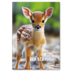 Школьный дневник Бриск А5+ (укр) Gold №72041 Олененок УВ-25-Т