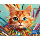 Папка-портфель 26*32см Josef Otten пластик на молнии Кішечка 2025-01S