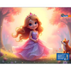 Папка-портфель 26*32см Josef Otten пластик на молнии Девочка 2025-04S