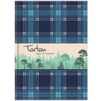 Тетрадь для записей А4 96л. Optima Тартан клетка O20367-02