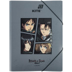 Папка А4 Kite пластик на резинках Attack on Titan AT25-247