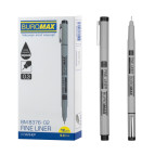 Ручка капиллярная Buromax линер 0,3мм черный BM.8376-02