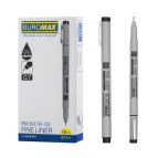 Ручка капиллярная Buromax линер 0,7мм черный BM.8378-02