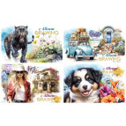 Альбом для рисования А4 30 листов МАНДАРИН скоба, ассорти 226408