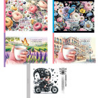 Альбом для эскизов скетчбук А5 24арк 100г/м2 Мандарин 7БЦ, ассорти 243**/234120