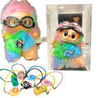 Игрушка фигурка-брелок Labubu Лабубу с фотоаппаратом, в очках Limited Collection 15см, дизайн ассорти