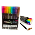 Маркеры контурные Outline набор 8 цветов F-2312-8