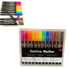 Маркеры контурные Outline набор 12 цветов F-2312-12