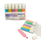 Маркеры текстовыделители набор 6шт Aodemei пастель 6209