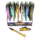 Ручка гелевая с насадкой Вертолет с фонариком ассорти, синяя №21-А