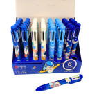 Шариковая авторучка 6-ти цветная Aodemei Space ассорти ADM-15215