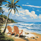 Алмазная мозаика по номерам на холсте - 40*40см Идейка АМО7984 Мир для влюбленных