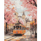 Алмазная живопись мозаика по номерам на холсте - 40*50см Идейка АМО8216 Розовый путь