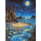 Алмазная мозаика по номерам на холсте - 30*40см Идейка АМО8234 Сияющий берег