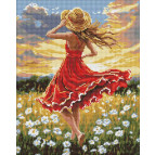 Алмазная живопись мозаика по номерам на холсте - 40*50см Идейка АМО8250 Танец в поле