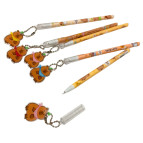 Ручка гелевая с насадкой Капибара-брелок, синяя №900C