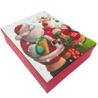Коробка подарочная прямоугольная 37*28*9см Новогодняя, с аппликацией XMS-9-XM