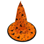 Хэллоуин Шляпа ведьмы для Хеллоуин Halloween оранжевая 26-171