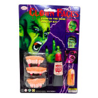 Хэллоуин Игрушка для Halloween челюсти с клыками + кровь и палец 26-95