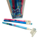 Ручка гелевая Пишет-Стирает Aodemei Rabbit Blue синяя GP-34327 наконечник игольчатый