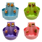 Подставка канцелярская пластик 110x120мм Вертушка Капибара, ассорти №8718-CB