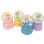 Сувенир Новогодний шар со снегом d-4,5см Ангел девочка, ассорти Z-8-45