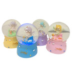 Сувенир Новогодний шар со снегом d-6,5см Ангел девочка, ассорти Z-8-65