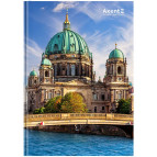 Тетрадь для записей А4 Axent 96л. City,  Berlin в клетку 8425-6-A