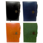 Ежедневник А5 Лидер 150л. недатированый Микс с ручкой, обложка кожзам, в ассортименте 19016