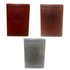 Ежедневник А5 Лидер 150л. недатированый Микс тиснение Герб, обложка кожзам, в ассортименте 19003