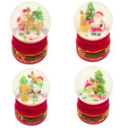 Сувенир Новогодний шар со снегом d-6,5см с Оленем, ассорти М-026