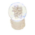 Сувенир Новогодний шар со снегом d-4,5см два Ангела, ассорти 1762