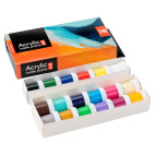 Краски акриловые Arteo набор 18цв. по 10мл Art матовая 322112003