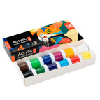 Краски акриловые Arteo набор 12цв. по 10мл ColorСat матовая 322112008